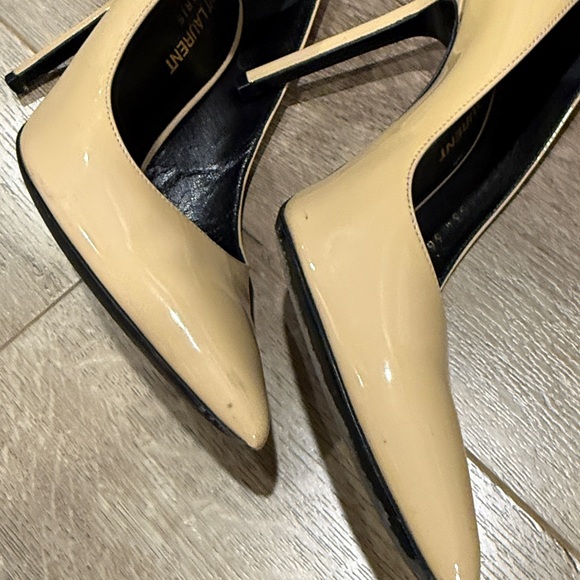 Saint Laurent Cream Women's Heels - Picture 7 of 7